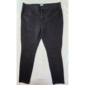 Time and‎ Tru Skinny Jeans Women 20 Regular Black High Rise Stretch Denim